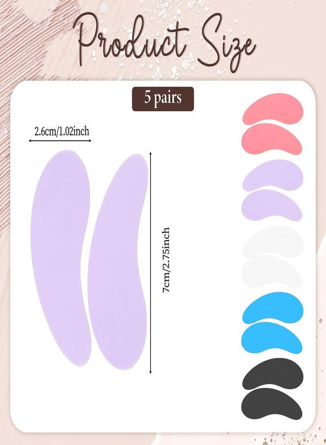Psyqtsuary 5 Pairs Silicone Eye Patches, Reusable Eye Patches Plump Fine Lines & Wrinkles Washable Non-slip Silicones Wrinkle Patche Overnight for Dark Circles and Puffiness - Image 2